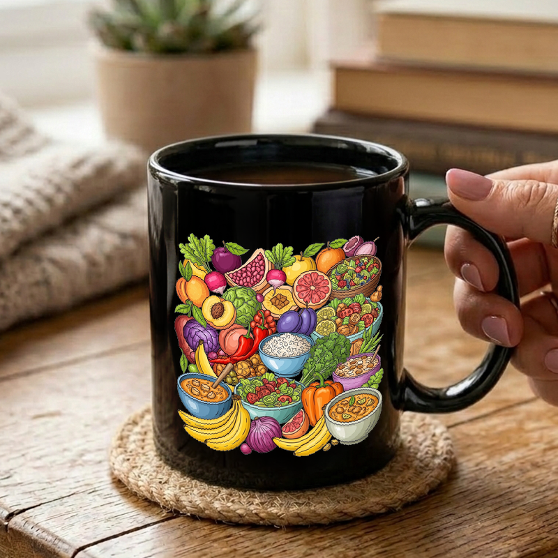 Food Safety Collage Illustration Mug