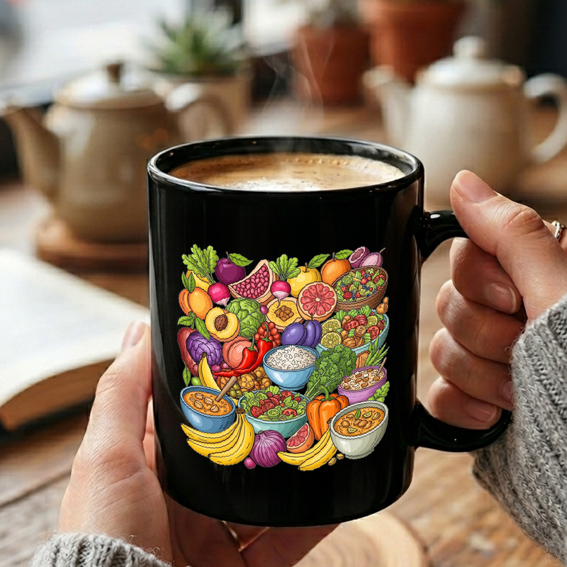 Food Safety Collage Illustration Mug