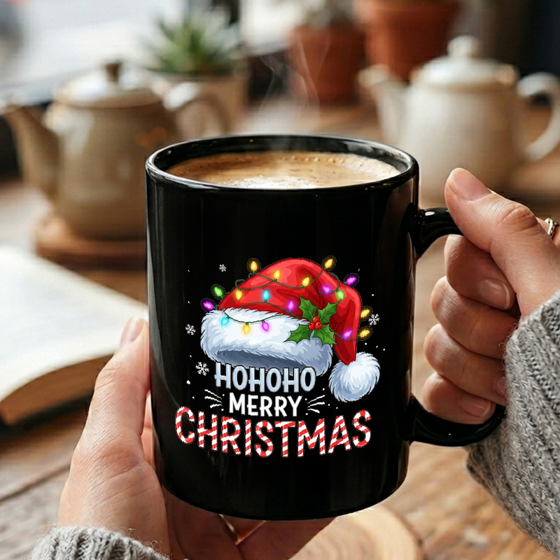 Festive Santa Hat Christmas Mug