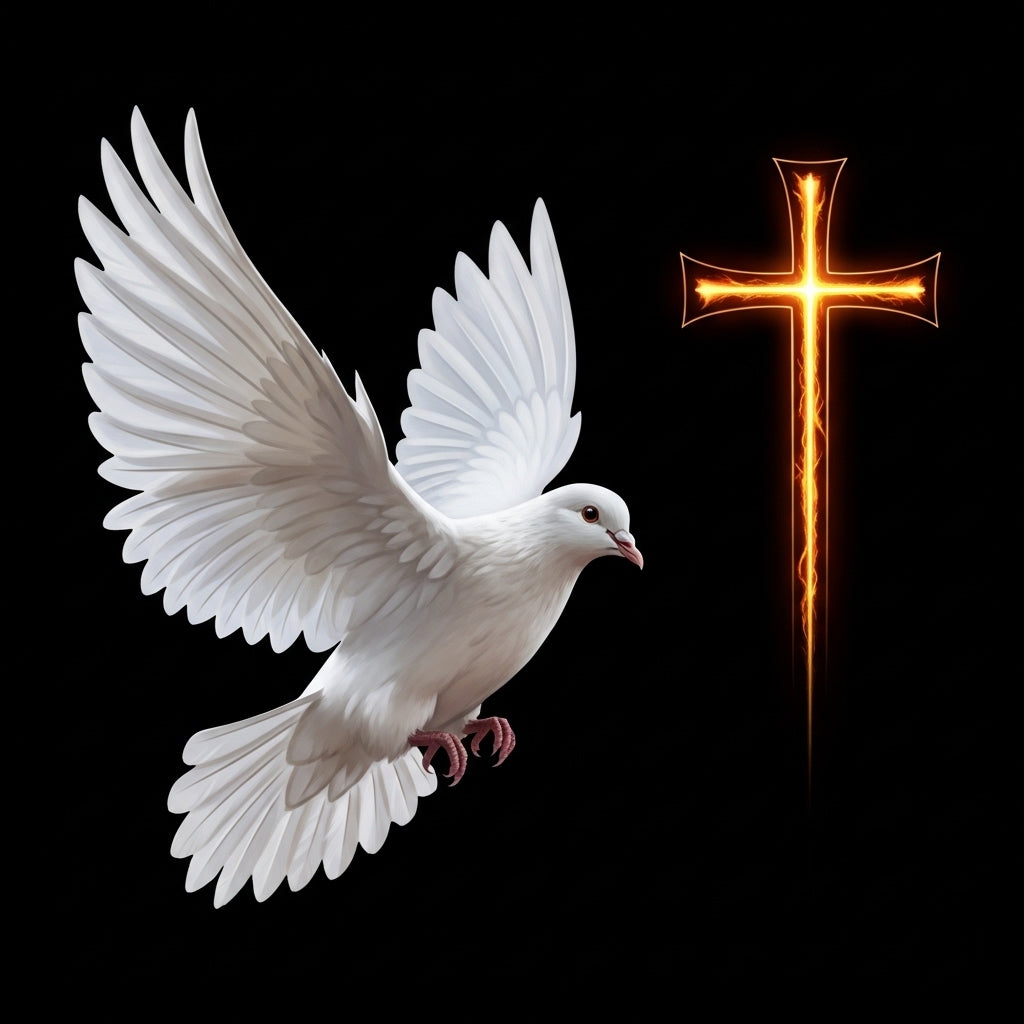 Holy Spirit Dove & Cross Mug