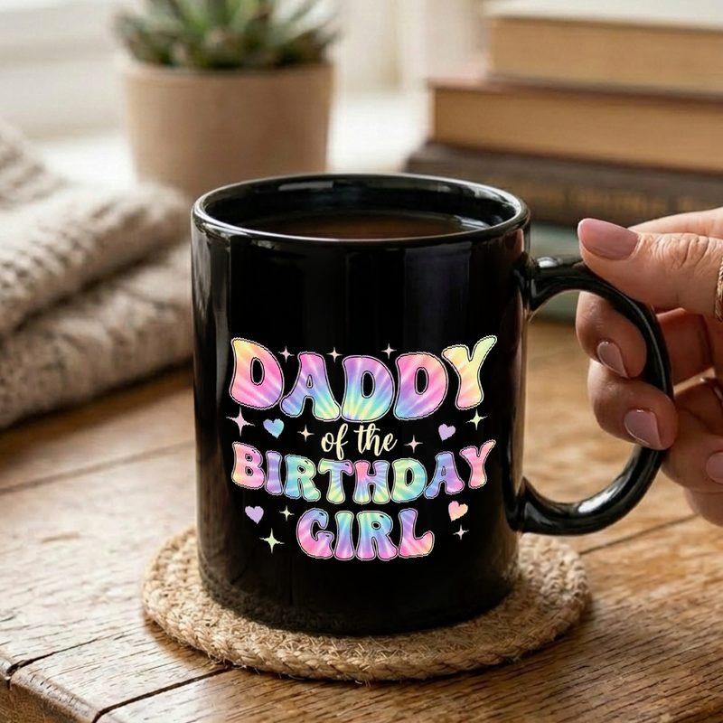 Groovy Birthday Girl Daddy Mug