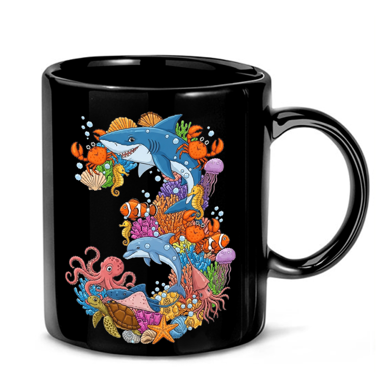Ocean Animal Number Three Mug