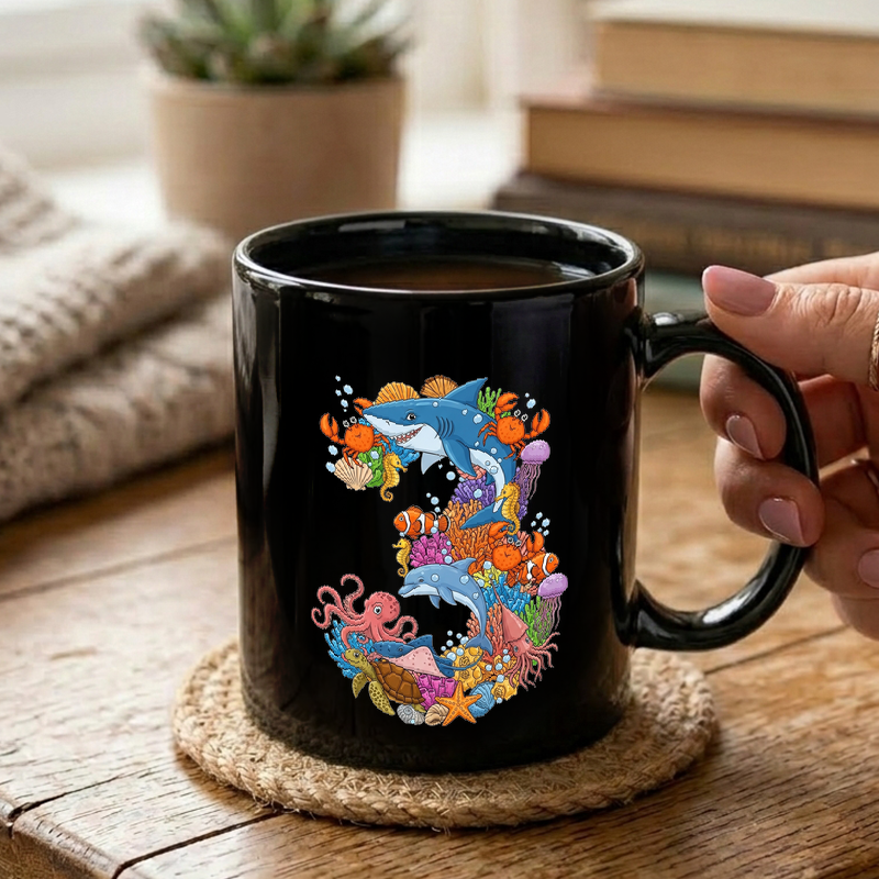 Ocean Animal Number Three Mug