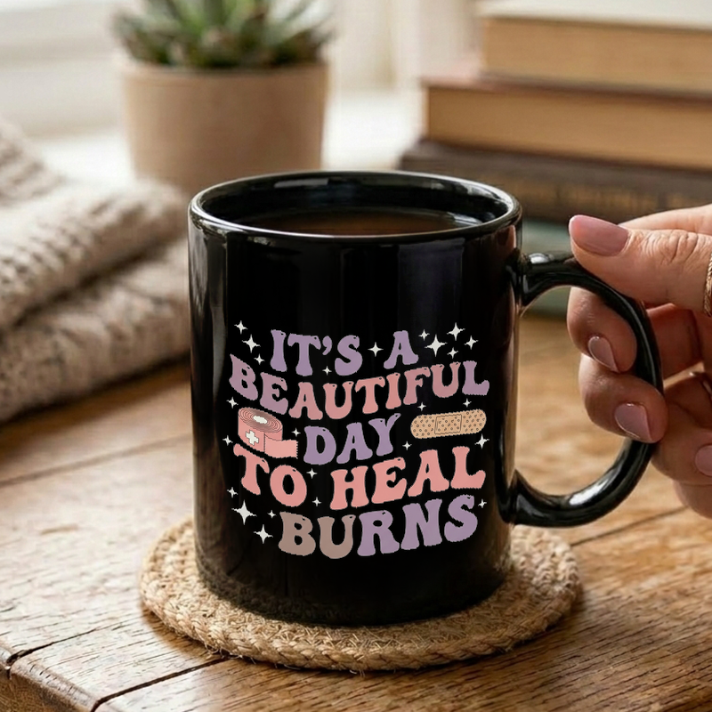 Groovy Burn Unit Nurse Art Mug
