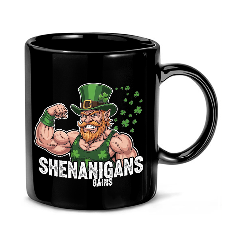 Muscular Leprechaun St. Patrick's Mug