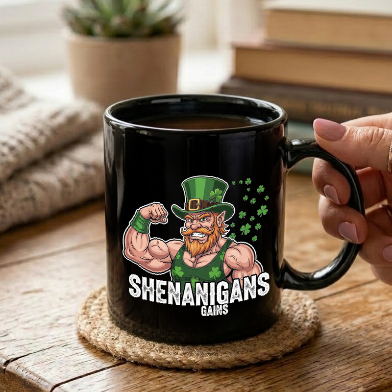 Muscular Leprechaun St. Patrick's Mug