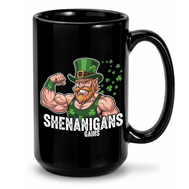 Muscular Leprechaun St. Patrick's Mug