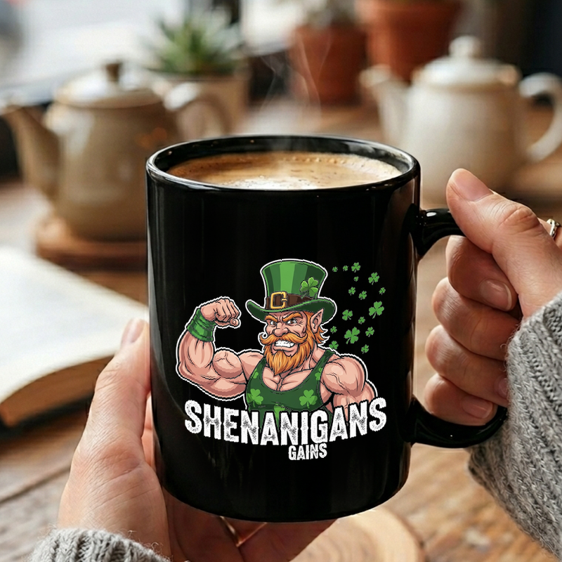 Muscular Leprechaun St. Patrick's Mug