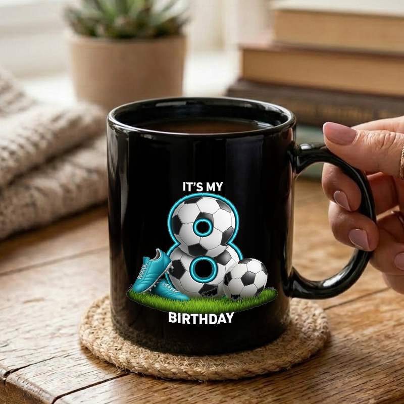 Soccer Ball Number Eight Mug