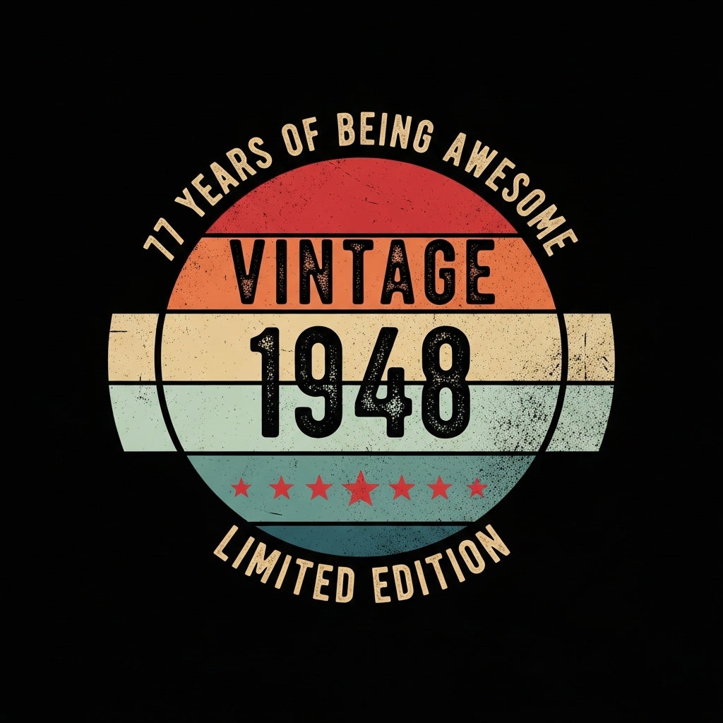 Vintage 1948 Distressed Logo Mug