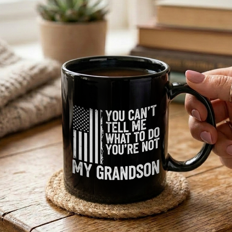 Grandson Rebel Text Design Mug