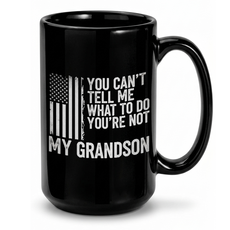 Grandson Rebel Text Design Mug