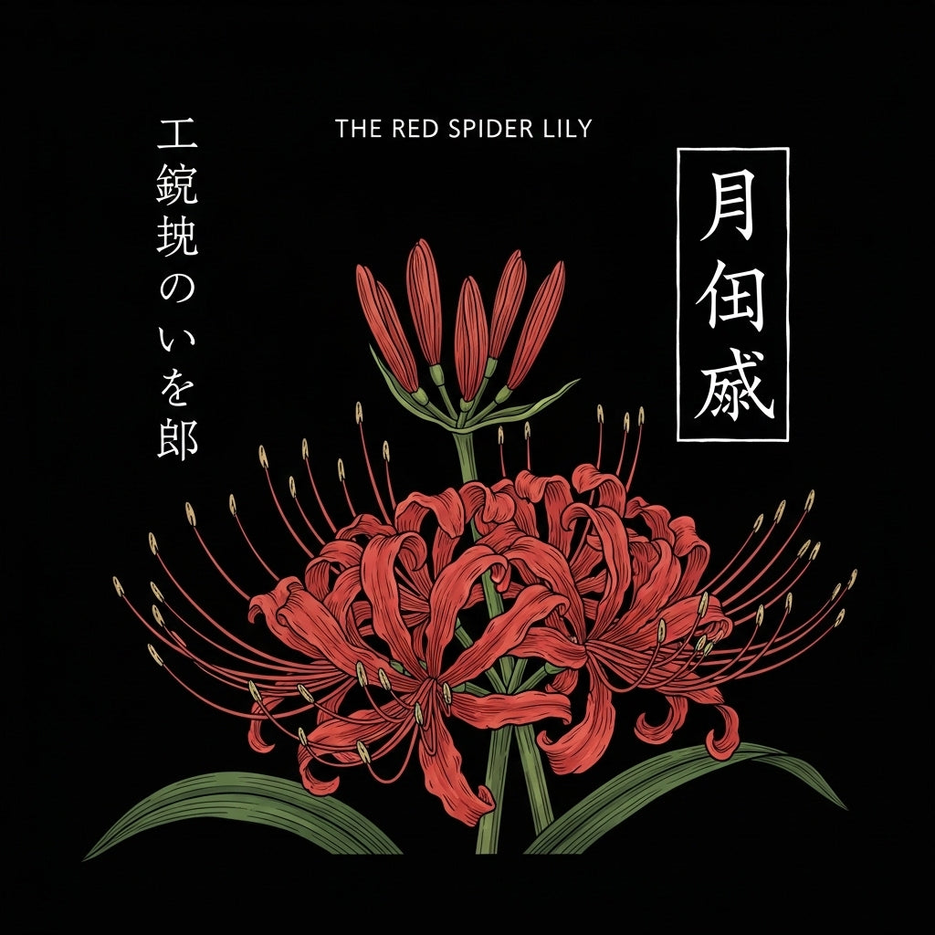 Red Spider Lily Japanese Art Mug