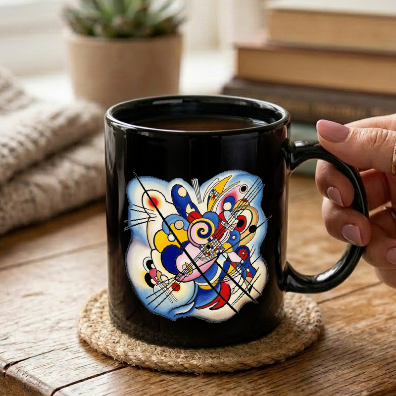 Kandinsky Style Abstract Art Mug