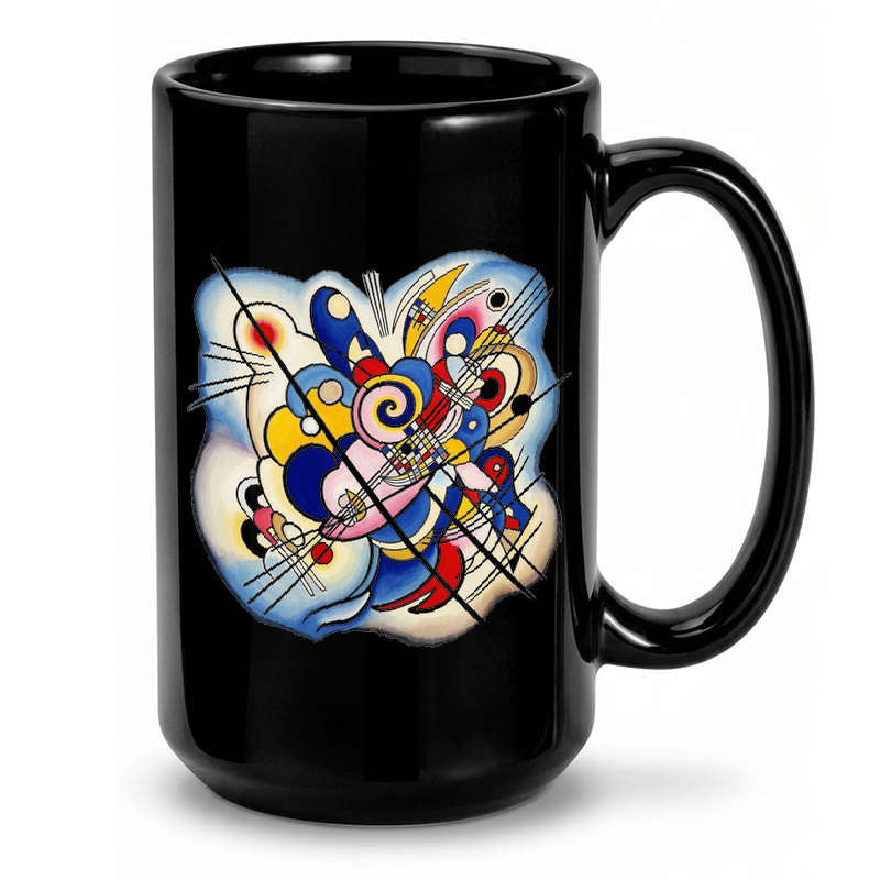 Kandinsky Style Abstract Art Mug