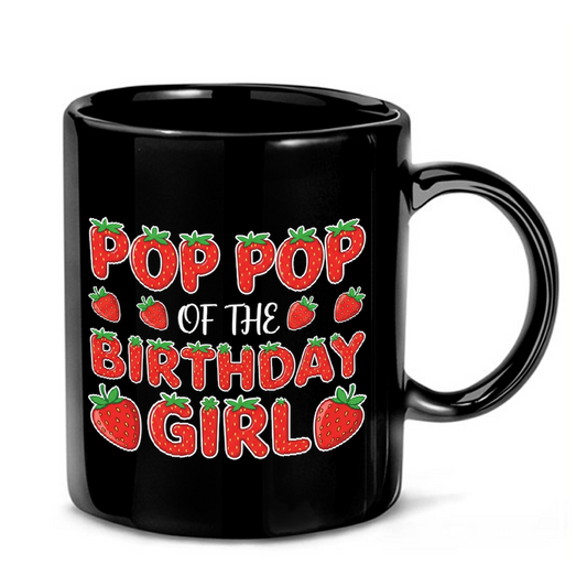Strawberry Birthday Pop Pop Mug
