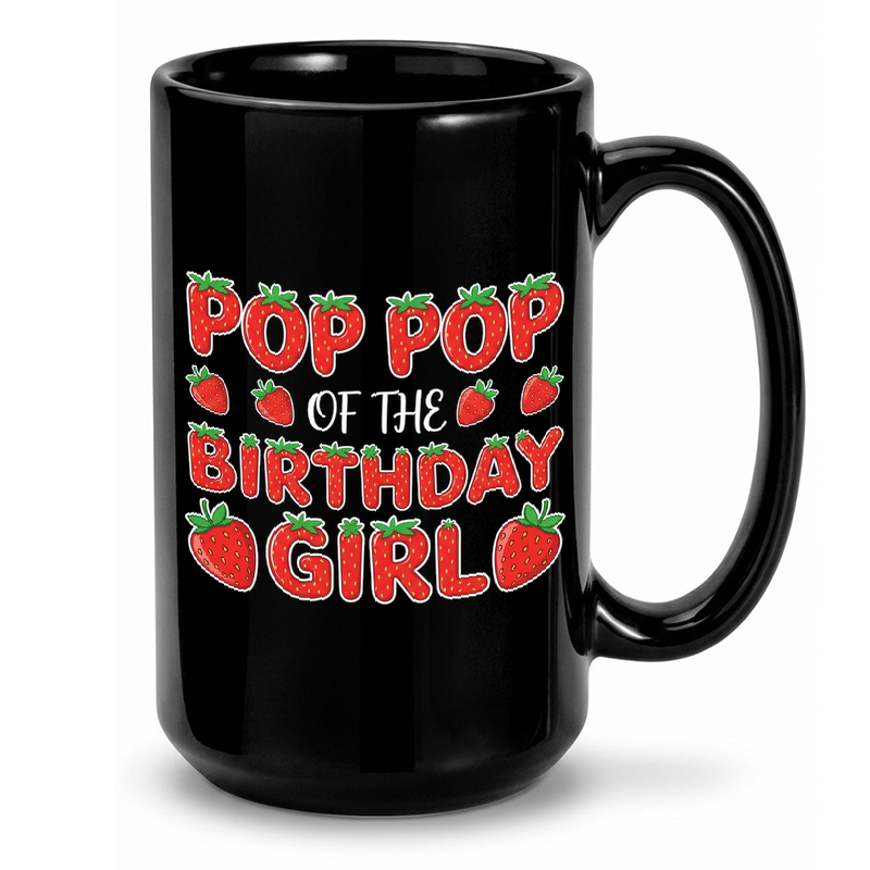 Strawberry Birthday Pop Pop Mug