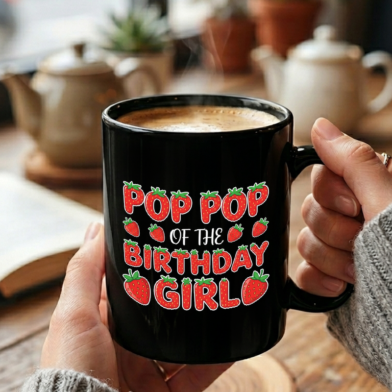 Strawberry Birthday Pop Pop Mug