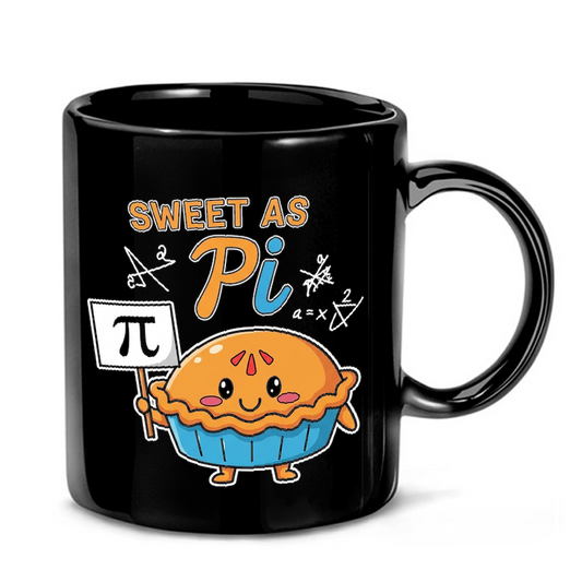 Sweet As Pi Cartoon Design Mug