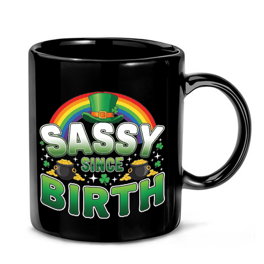 Sassy Since Birth Rainbow Mug