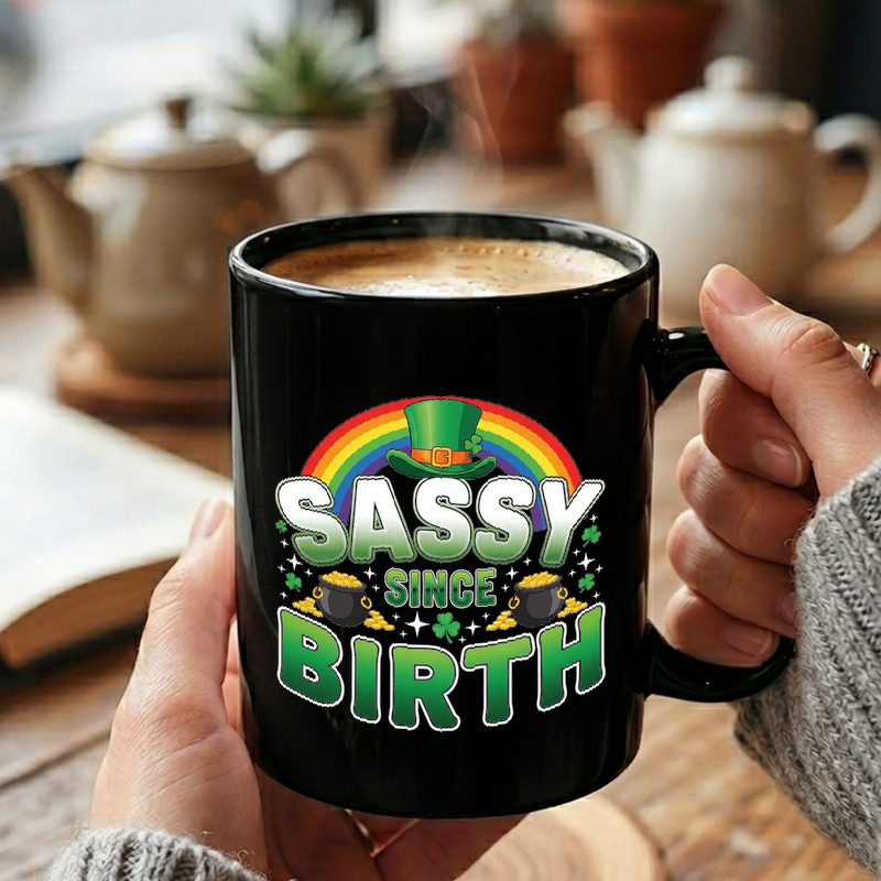 Sassy Since Birth Rainbow Mug