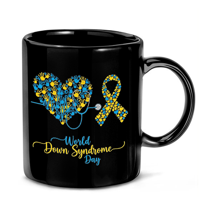 Down Syndrome Awareness Heart Mug