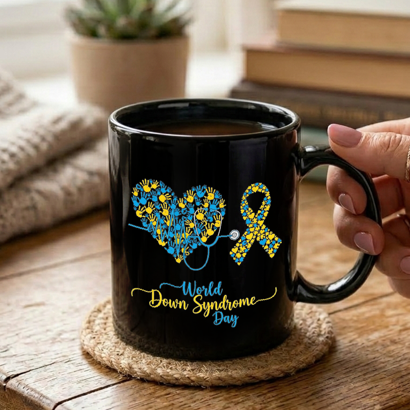 Down Syndrome Awareness Heart Mug
