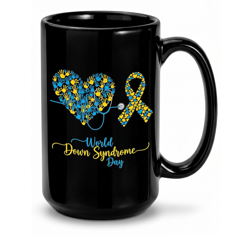Down Syndrome Awareness Heart Mug
