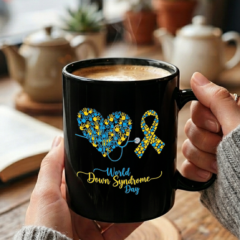 Down Syndrome Awareness Heart Mug