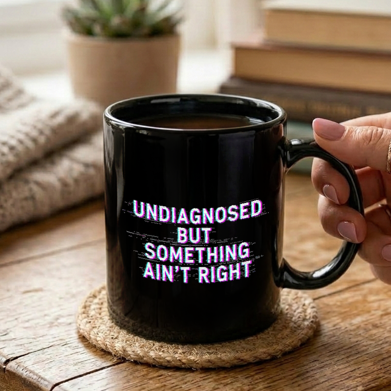 Something Ain't Right Glitch Art Mug