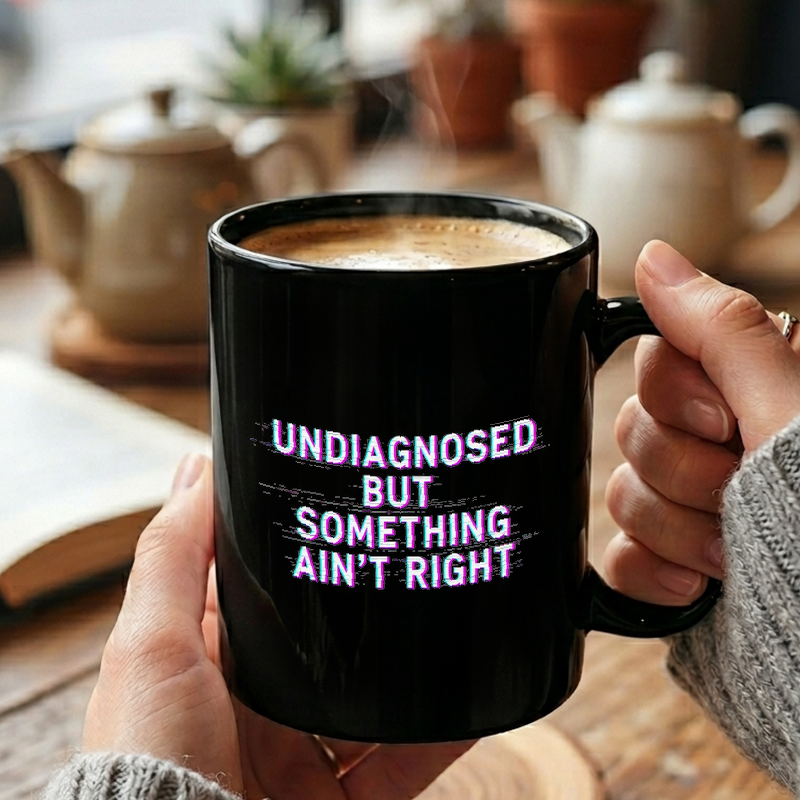 Something Ain't Right Glitch Art Mug