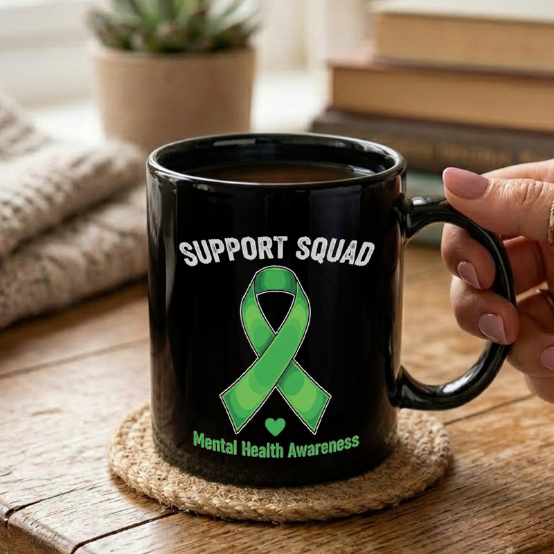 Mental Health Support Ribbon Mug