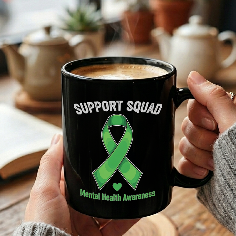 Mental Health Support Ribbon Mug