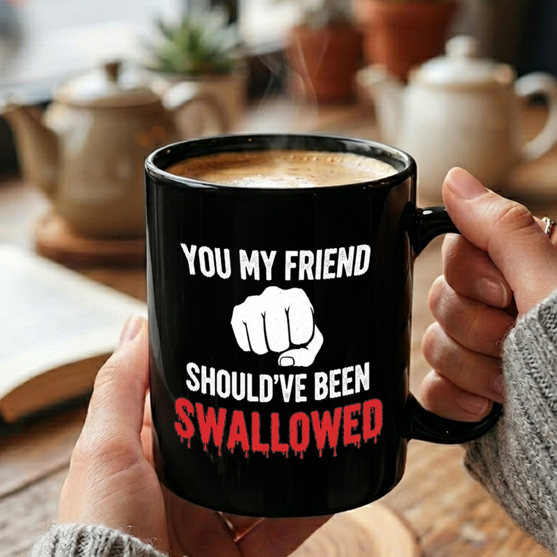 Provocative Fist & Text Graphic Mug