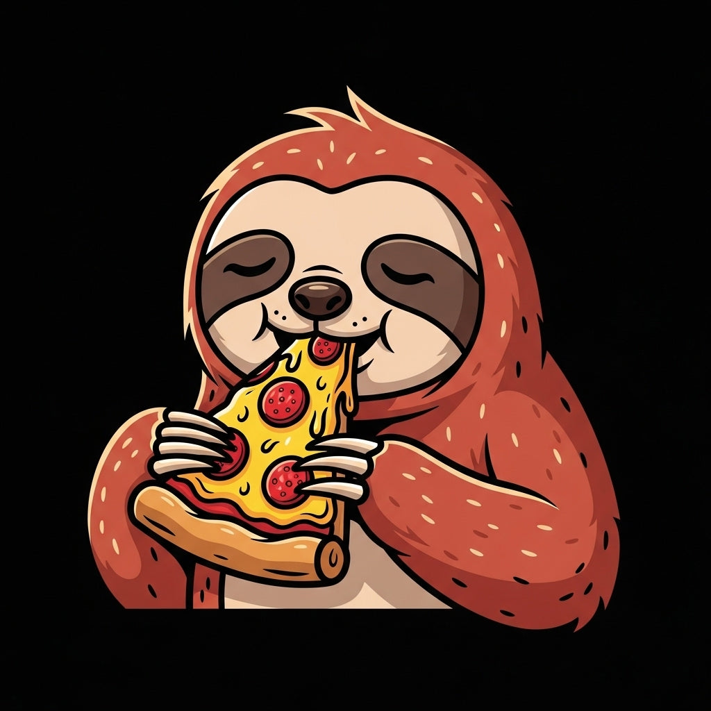 Sloth Eating Pizza Mug