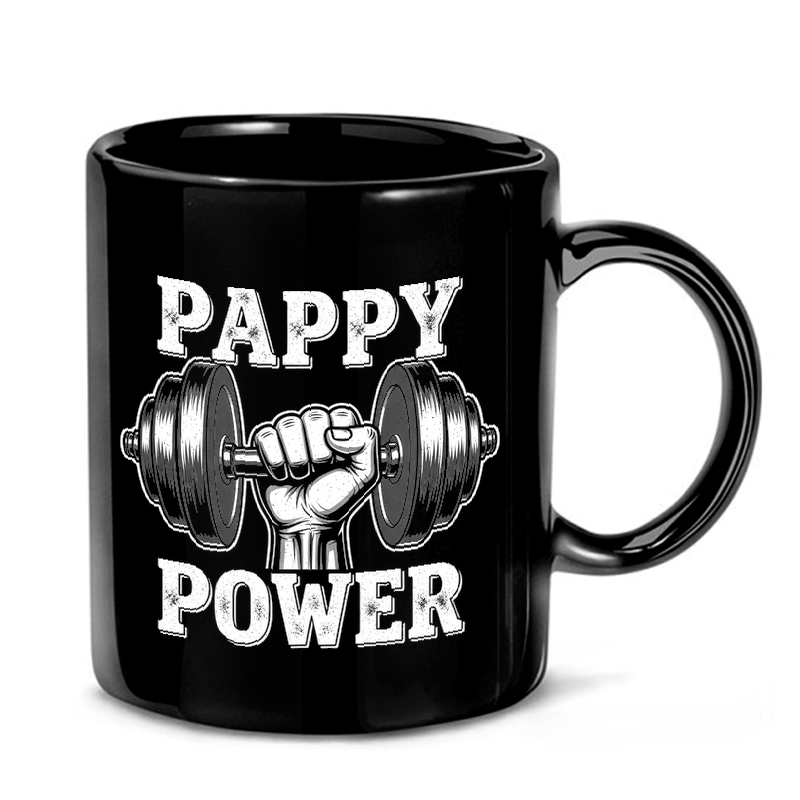 Pappy Power Workout Graphic Mug