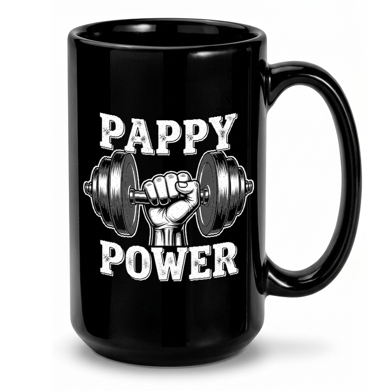 Pappy Power Workout Graphic Mug