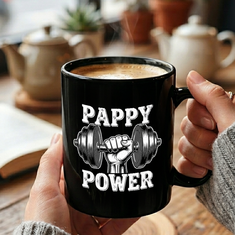Pappy Power Workout Graphic Mug