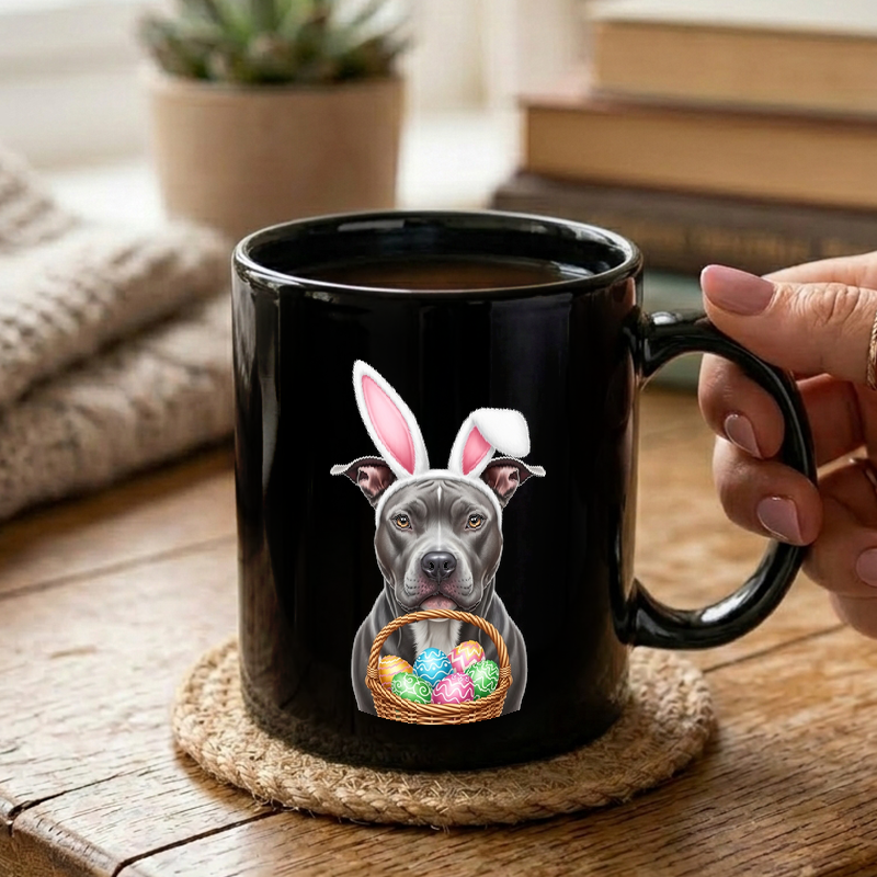 Pit Bull Bunny Easter Mug