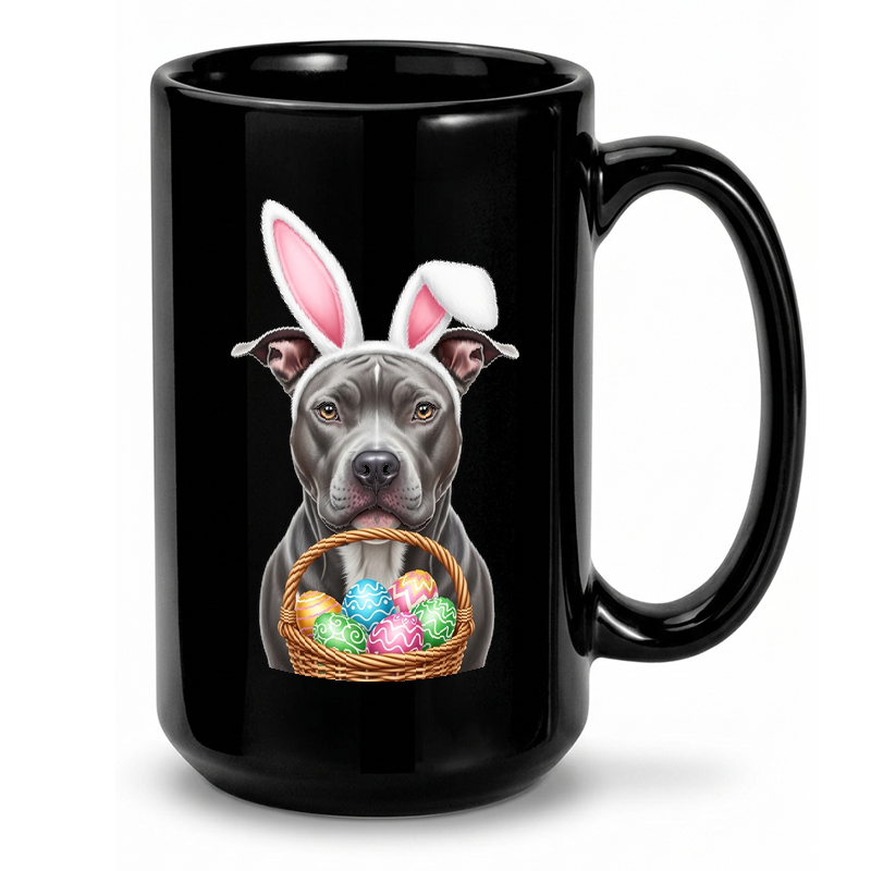 Pit Bull Bunny Easter Mug