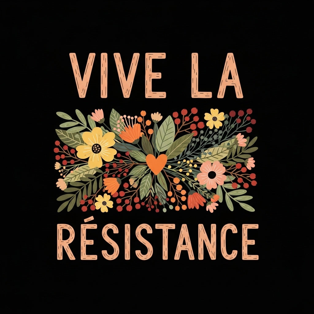 Floral Resistance Art Mug