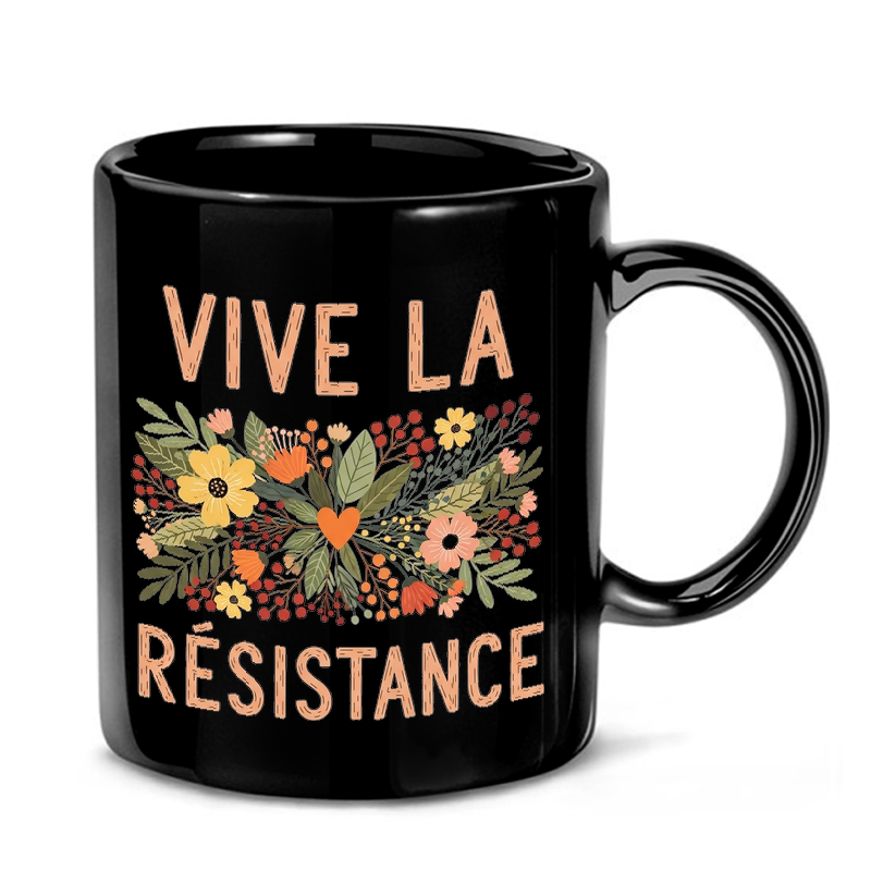 Floral Resistance Art Mug