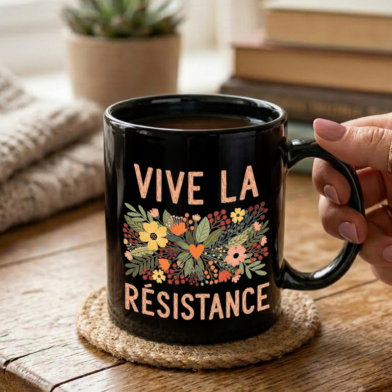 Floral Resistance Art Mug