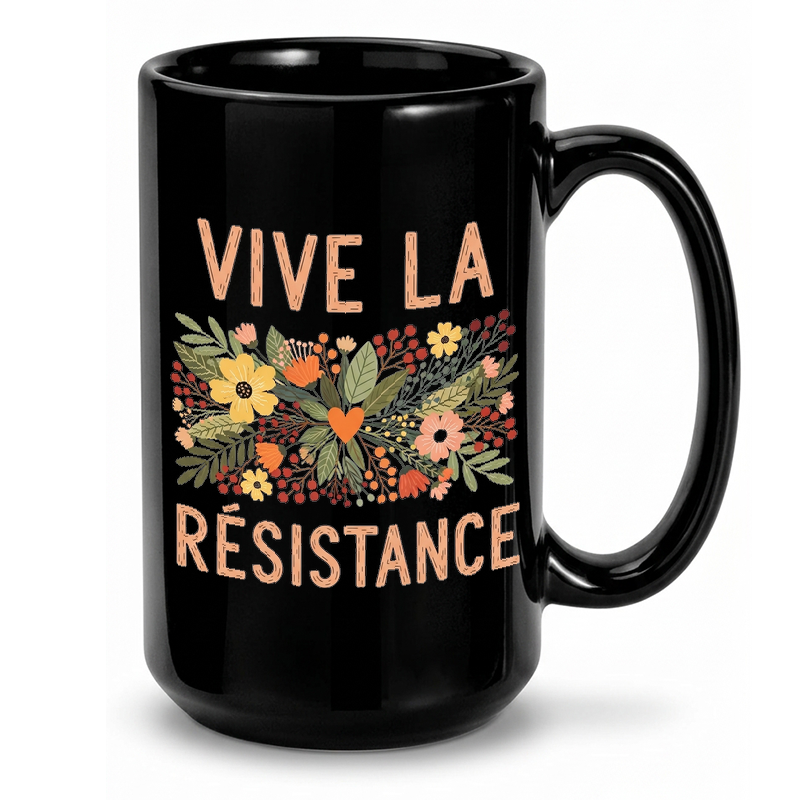 Floral Resistance Art Mug