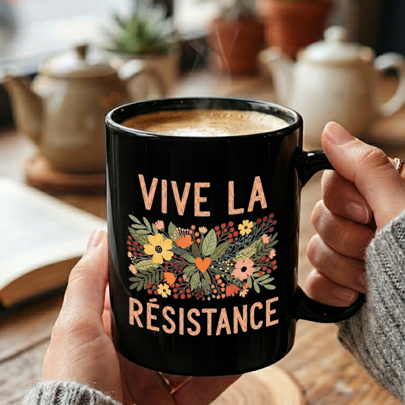 Floral Resistance Art Mug