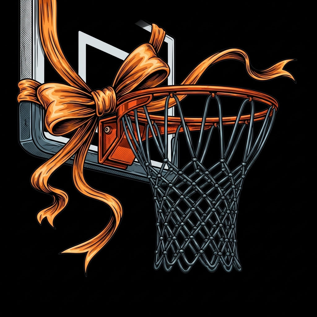 Basketball Hoop with Bow Mug
