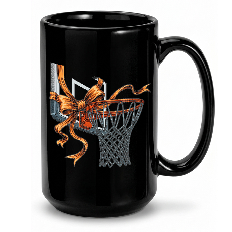 Basketball Hoop with Bow Mug