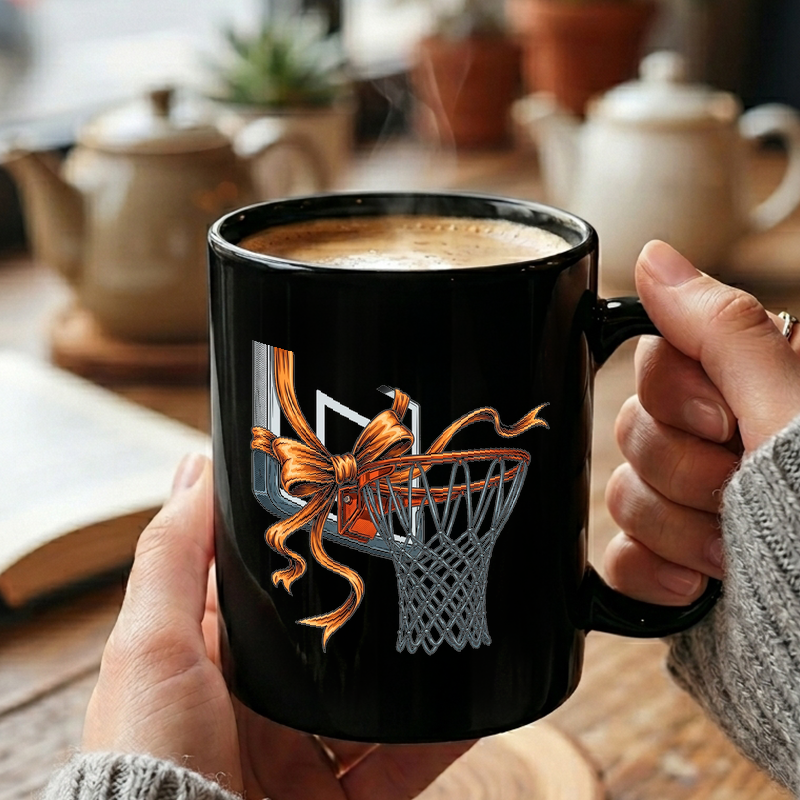 Basketball Hoop with Bow Mug