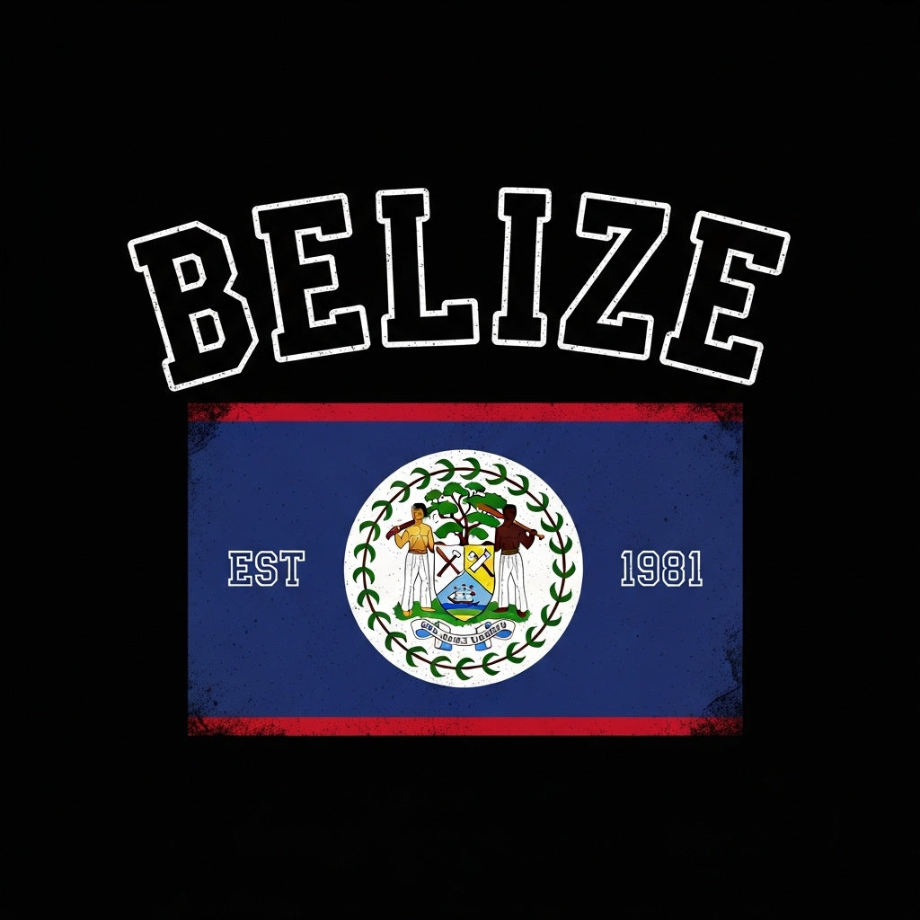 Belize Flag Vintage Design Mug