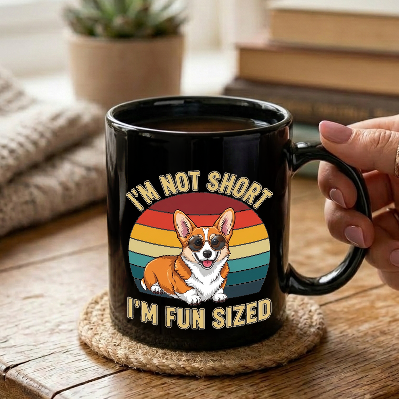 Fun Sized Corgi Sunset Mug